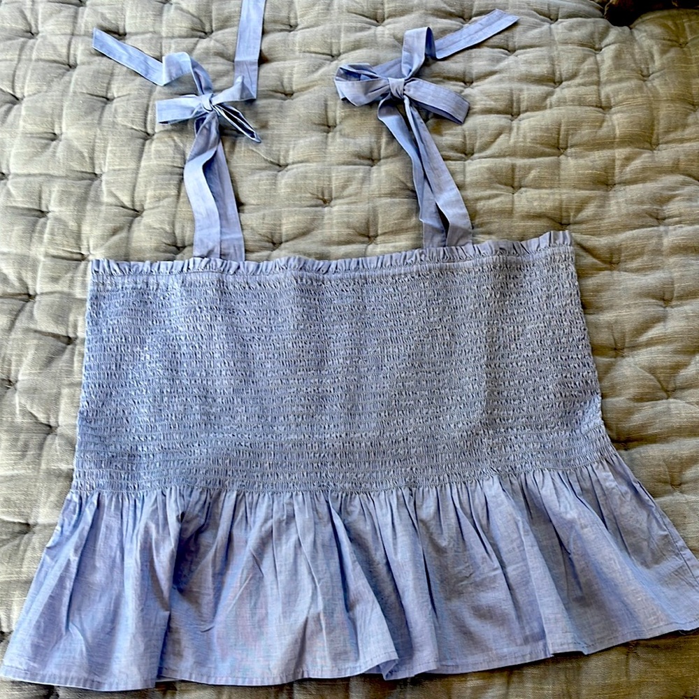 NWT JCrew Factory Smocked Top